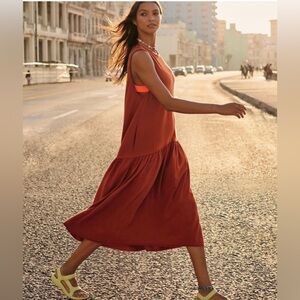 Free people island retreat drop midi dress